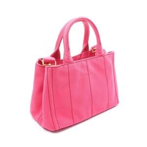 Prada Canapa Tote Bag Canvas Pink